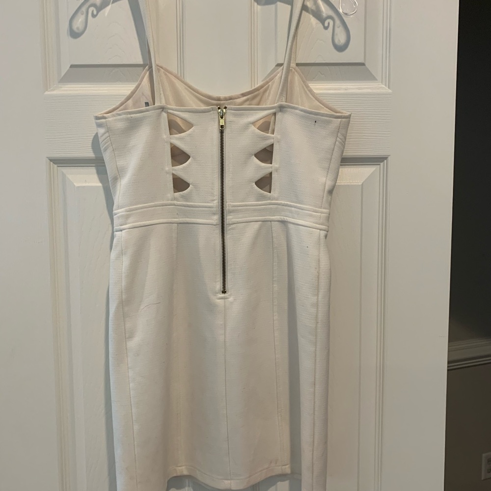 White mini dress